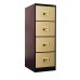 EG S106/AB- Steel 4 Drawer Filing Cabinet with Recess  Handle